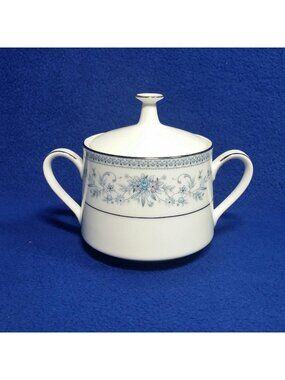 Noritake Blue Hill Sugar Bowl and Lid Pattern 2482 Serving Cottagecore Wedding